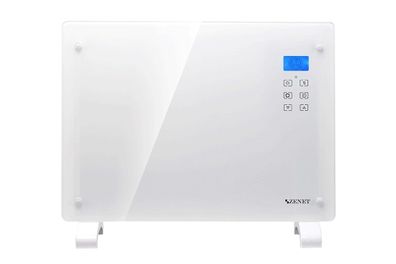 Zenet ZET-526 weißer Glas-Elektrokonvektor, Heizpanel 1500W | Weißes Glas-Heizpanel