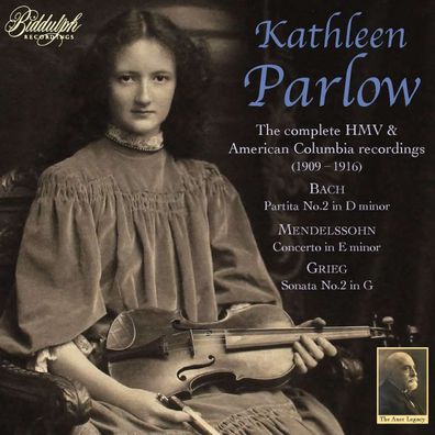 Johann Sebastian Bach (1685-1750): Kathleen Parlow - The complete HMV & American ...
