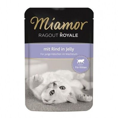 Miamor FB Ragout Royale Kitten mit Rind 22 x 100 g (11,77€/ kg)