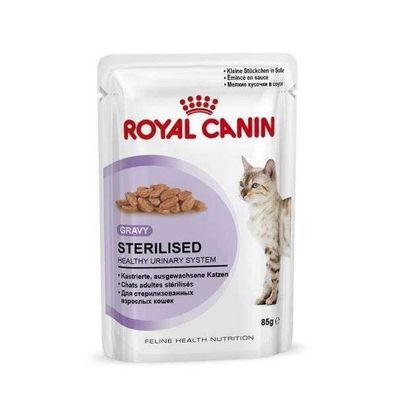 Royal Canin Frischebeutel Sterilised in Sosse Multipack 12 x 85g (35,20€/ kg)