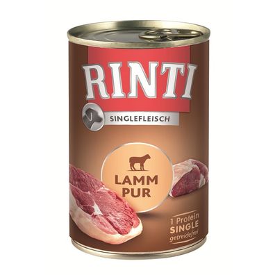 Rinti Dose Singlefleisch Lamm Pur 12 x 400g (10,40€/ kg)