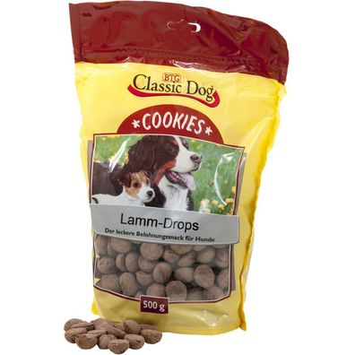 Classic Dog Snack Cookies Lamm-Drops 12 x 500g (6,32€/ kg)