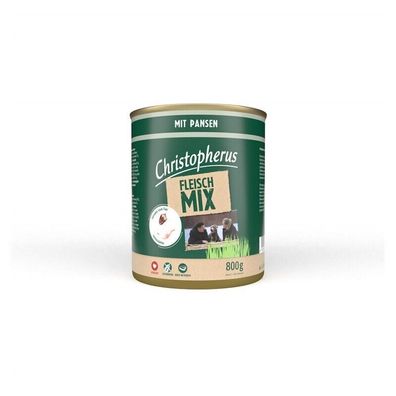 Christopherus Fleischmix mit Pansen 12 x 800g (5,82€/ kg)