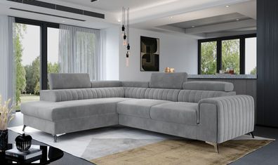 Ecksofa CARLA Schlaffunktion mit Bettkasten Eckcouch Couchgarnitur Sofa Couch