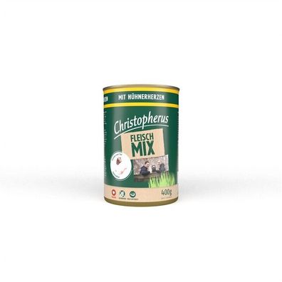 Christopherus Fleischmix mit Hühnerherzen 6 x 400g (10,79€/ kg)