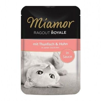 Miamor FB Ragout Royale in Soße Thunfisch & Huhn 22 x 100 g (11,77€/ kg)