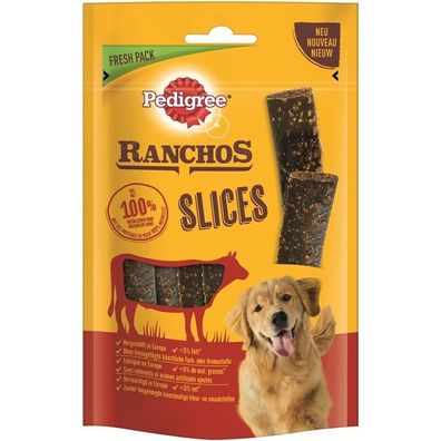 Pedigree Ranchos Slices mit Rind 8 x 60g (74,79€/ kg)
