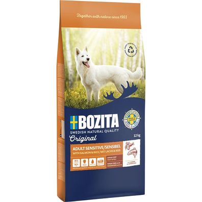 Bozita Original Adult Sensitive Skin & Coat 2 x 12 kg (5,41€/ kg)