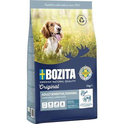 Bozita Original Adult Sensitive Digestion Lamb 3 x 3 kg (7,77€/ kg)