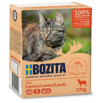 Bozita Cat Häppchen in Gelee Lamm 12 x 370g (7,64€/ kg)