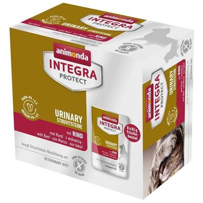 Animonda Integra Protect Adult Urinary Struvitstein Rind 128 x 85g (14,70€/ kg)