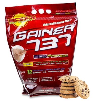 GAINER 737 Neu Wey Protein Complex Mass Glutamin Muskelaufbau Cookie 3kg