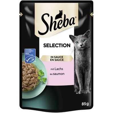 Sheba Portionsbeutel mit Lachs in Sauce 48 x 85g (17,13€/ kg)