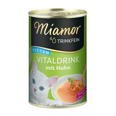 Miamor Trinkfein Vitaldrink Kitten Huhn 48 x 135 ml (10,79€/ L)