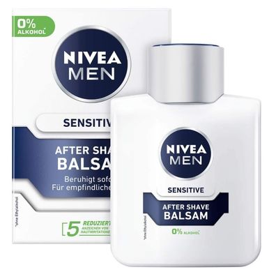 Nivea Herren Beruhigender Aftershave-Balsam mit Kamille & Vitamin E - 100 ml