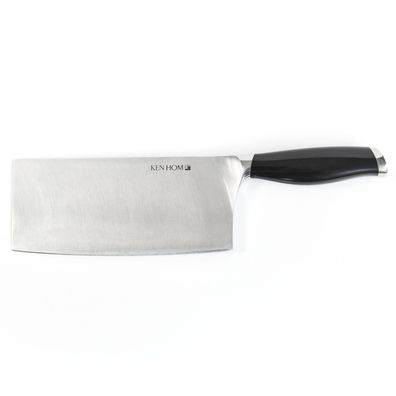 Ken Hom Edelstahl Hackmesser mit 18 cm Messerklinge zum Schneiden und Würfeln