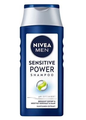Nivea Men Sensitive Power Shampoo, 250ml - Beruhigendes Pflegeshampoo