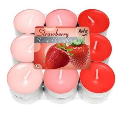 Erdbeer-Duftwärmer 18er Set - Aromatherapie Kerzen