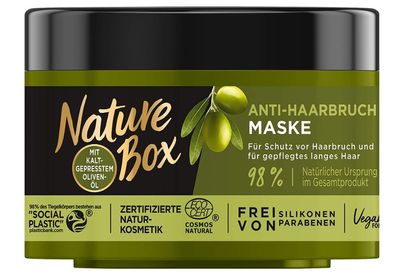 Nature Box Haarmaske mit Olivenöl, 200ml - Haarbruch-Intensivpflege.