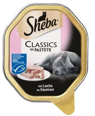 Sheba Craft Lachs Pastete, 85g, Premium Qualität