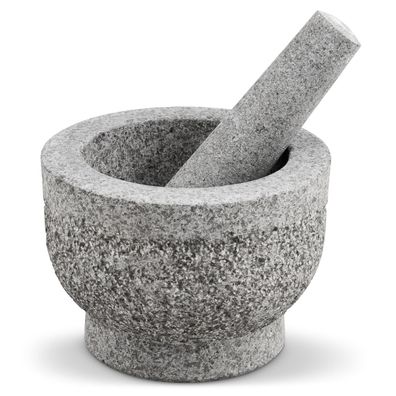 Cole & Mason großer Mörser Ø 15 cm mit Stößel Reibeschüssel aus grauem Granit