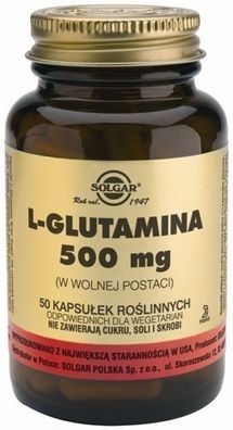 Solgar L-Glutamin 500mg Nahrungsergänzungsmittel