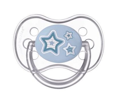 Canpol Silikon Beruhigungssauger für Neugeborene 18m+ - Blau