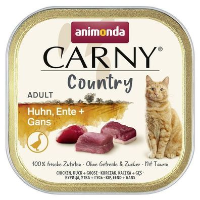 Animonda Carny Country Adult Huhn, Ente & Gans 32 x 100g (17,47€/ kg)