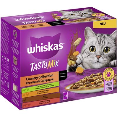Whiskas Tasty Mix Multipack Country Collection in Sauce 96 x 85g (8,57€/ kg)