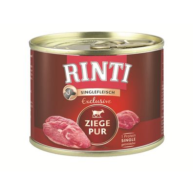 Rinti Dose Singlefleisch Exclusive Ziege Pur 12 x 185g (16,17€/ kg)