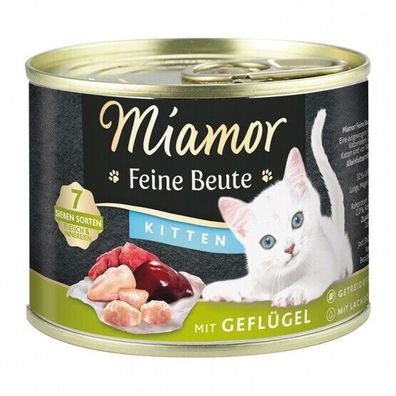 Miamor Dose Feine Beute Kitten Geflügel 24 x 185 g (11,24€/ kg)