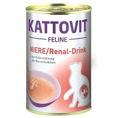 Kattovit Dose Feline Niere/ Renal Drink mit Ente 24 x 135ml (15,40€/ L)