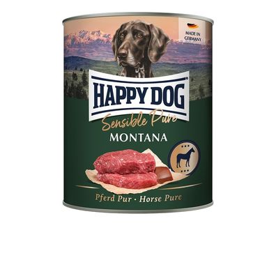 Happy Dog Dose Sensible Pure Montana Pferd 12 x 800g (9,36€/ kg)