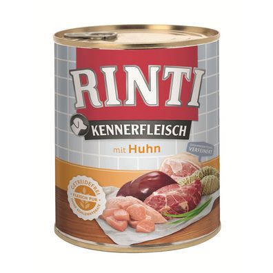 Rinti Dose Kennerfleisch Huhn 12 x 800g (6,24€/ kg)