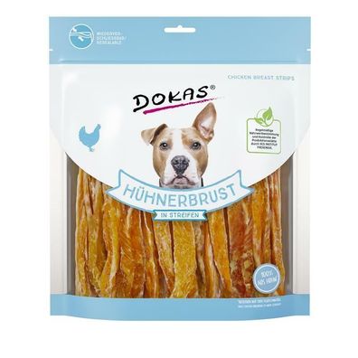 Dokas Dog Hühnerbrust in Streifen 5 x 500 g (27,96€/ kg)