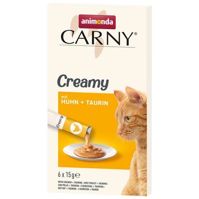 Animonda Carny Creamy Adult mit Huhn & Taurin 132 x 15g (40,35€/ kg)