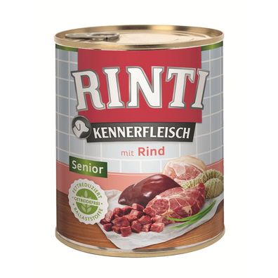 Rinti Dose Kennerfleisch Senior Rind 24 x 800g (5,20€/ kg)