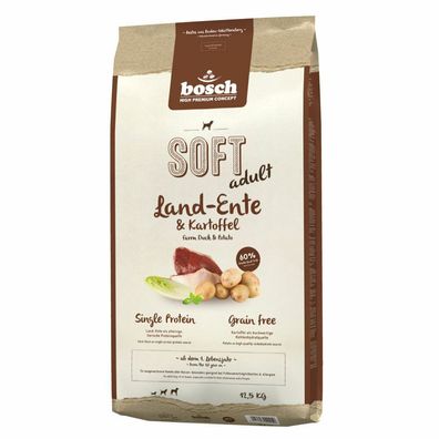 Bosch Soft Land-Ente & Kartoffel 2 x 12,5 Kg (8,00€/ kg)