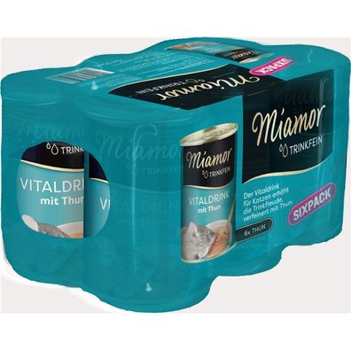 Miamor Trinkfein Vitaldrink mit Thunfisch Sixpack 48 x 135 ml (10,79€/ L)