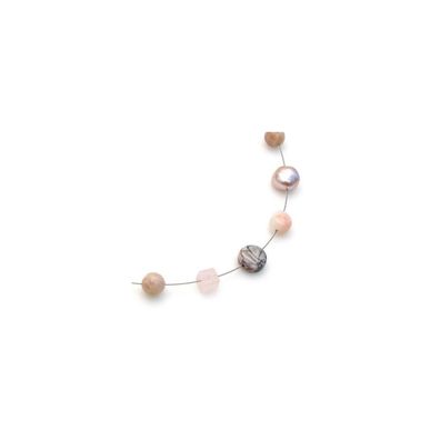 Luna-Pearls - N-4194 - Collier mit Edelsteinen