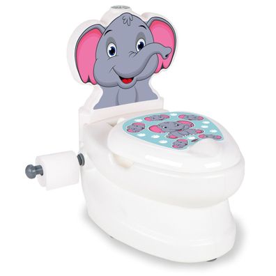 Meine kleine Toilette Elefant mit Spülsound und Toilettenpapierhalter