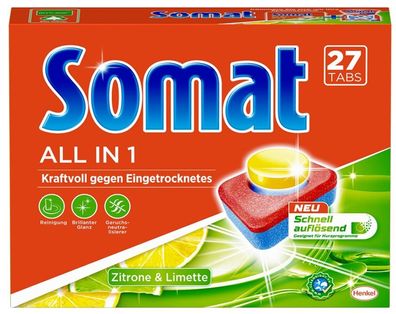 Somat 7 All in 1 Geschirrspültabletten, 27 Stück