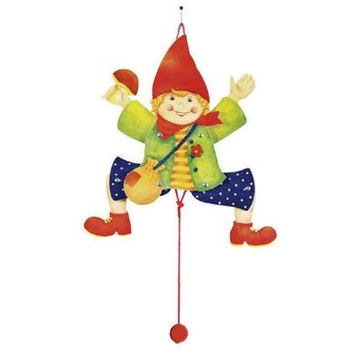 GOKI Hampelfigur Junge Hampelmann Ziehfigur Kinder Holzspielzeug 53004 NEU