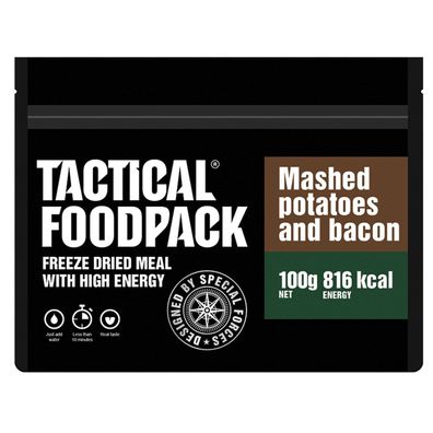 NEU Tactical Foodpack Outdoor Nahrung Kartoffelbrei Bacon für Camping Survival Zelten