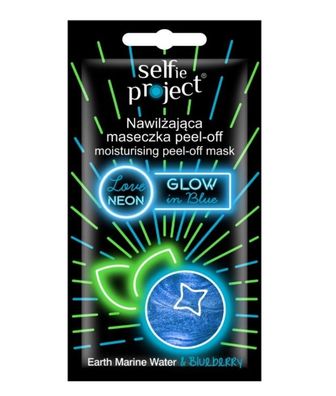 Selfie Project Glow In Blue Gesichtsmaske, 10ml
