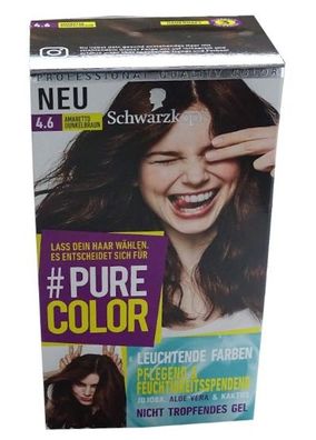 Schwarzkopf Pure Color Dunkelbraun Haarfarbe - Intensive Amaretto Nuance