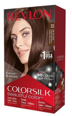 Revlon ColorSilk Dunkelbraun 33 Haarfarbe - Professionelle Glanzformel