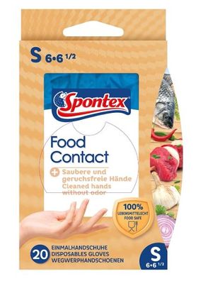 Spontex Food Contact Einmal-Handschuhe Größe S