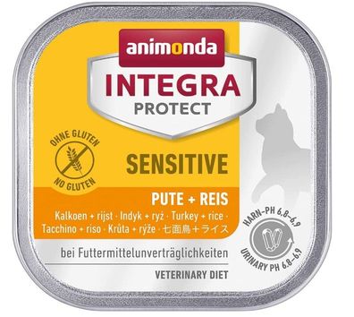 Animonda Sensitive Nassfutter für Katzen, Truthahn & Reis, 100g.