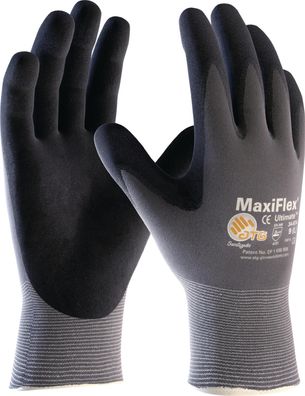 Handschuhe MaxiFlex Ultimate 34-874 Gr.10 grau/ schwarz Nyl.m. Nitril EN388 Kat. II